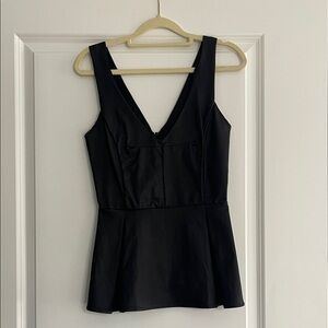 Lulu's Black V-Neck Tank Top